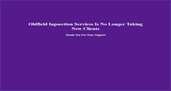 Desktop Screenshot of oldfieldinspectionservices.com